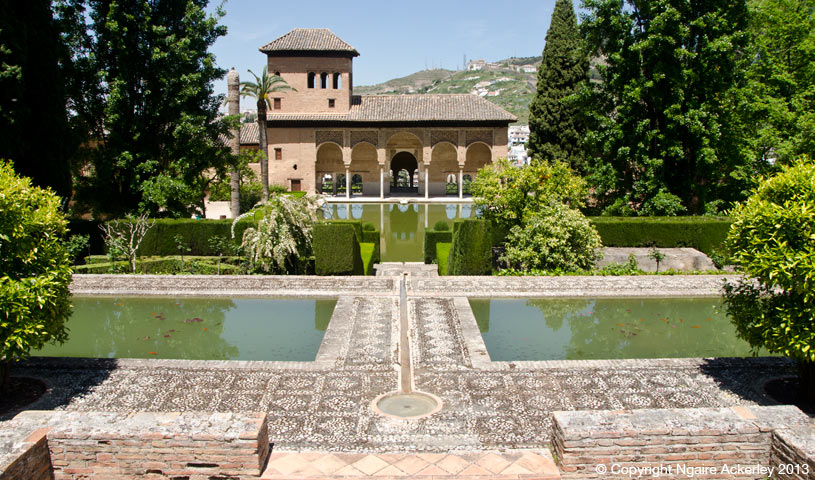 Alhambra gardens, Granda, Spain.