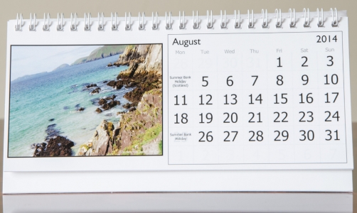 Month of August, 2014 Calendar