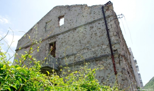Mostar building damage, Bosnia and Herzegovina