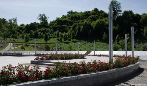 Graves at Memorial, Srebrenica