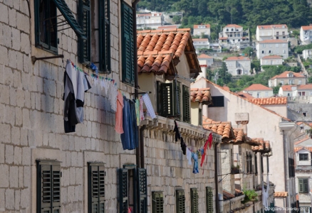 Washing hanging, Dubrovnik, Croatia.