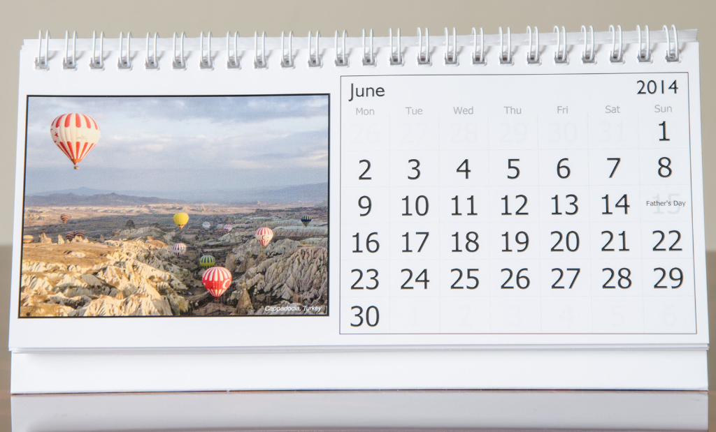 Month of June, 2014 Calendar