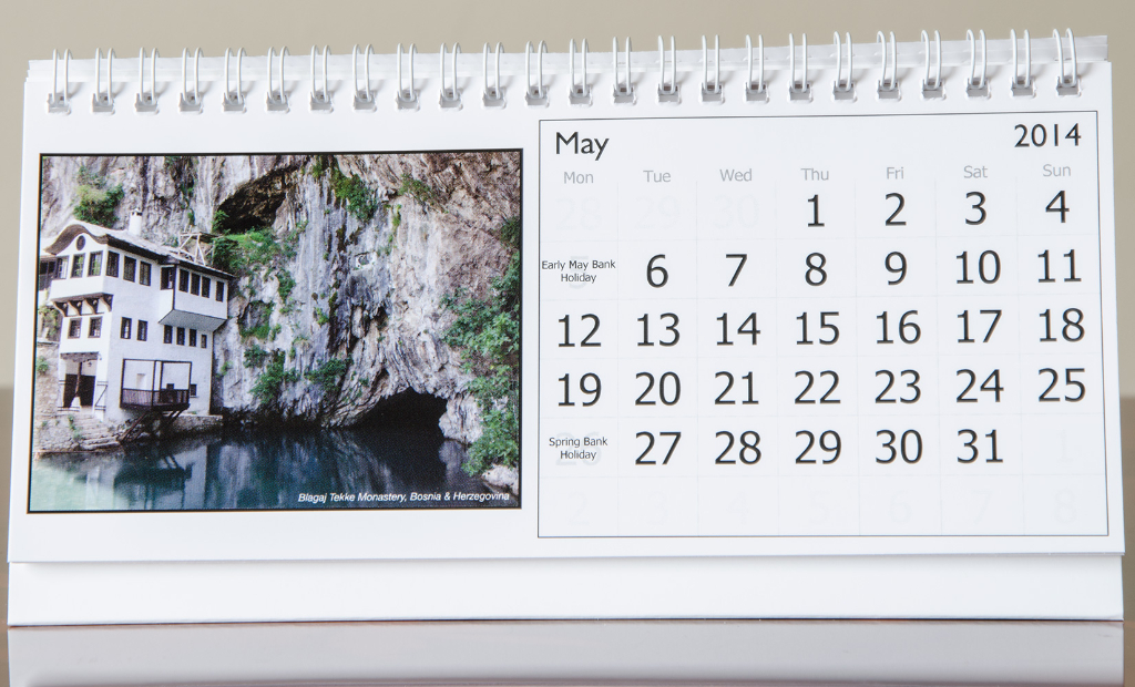 Month of May, 2014 Calendar