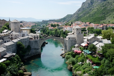 View of Mostar, Bosnia and Herzegovina.