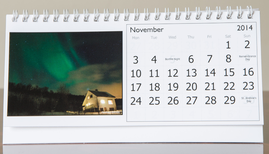 Month of November, 2014 Calendar