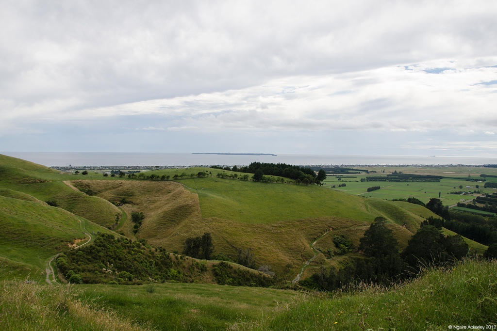 View from Papamoa Hills, New Zealand.