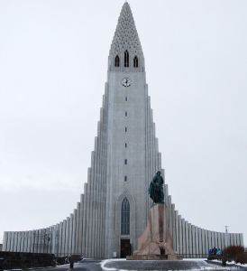 Church in Reykjavik, Iceland.