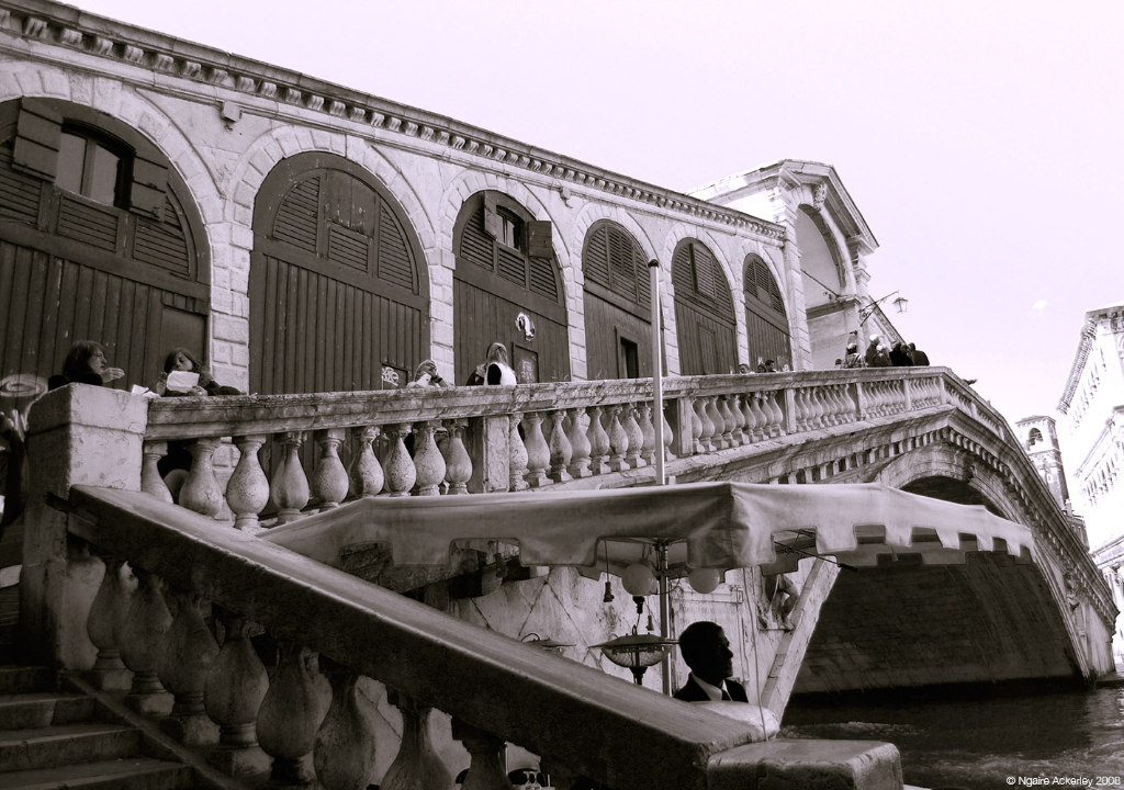 Rialto bridge, Venice, Italy.