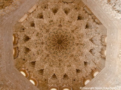 Roof detail, Alhambra, Granda, Spain.