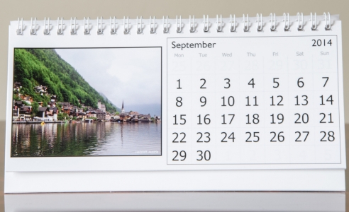 Month of September, 2014 Calendar