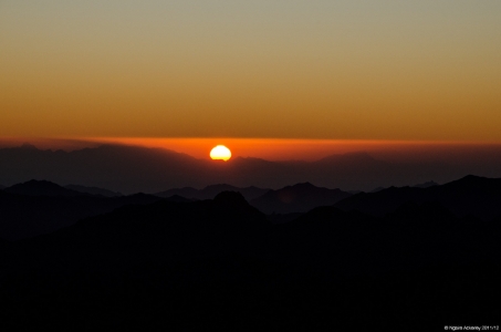 Sunrise from Mt. Sinai, Egypt