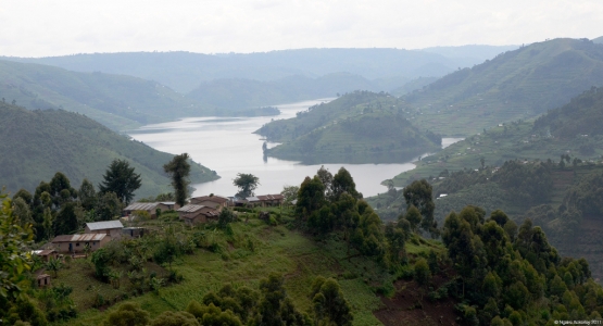 View near Lake Bunyonyi, Uganda.