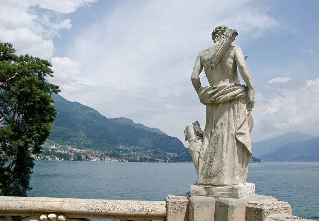 Statue at Villa Balbianello, Lake Como, Italy.